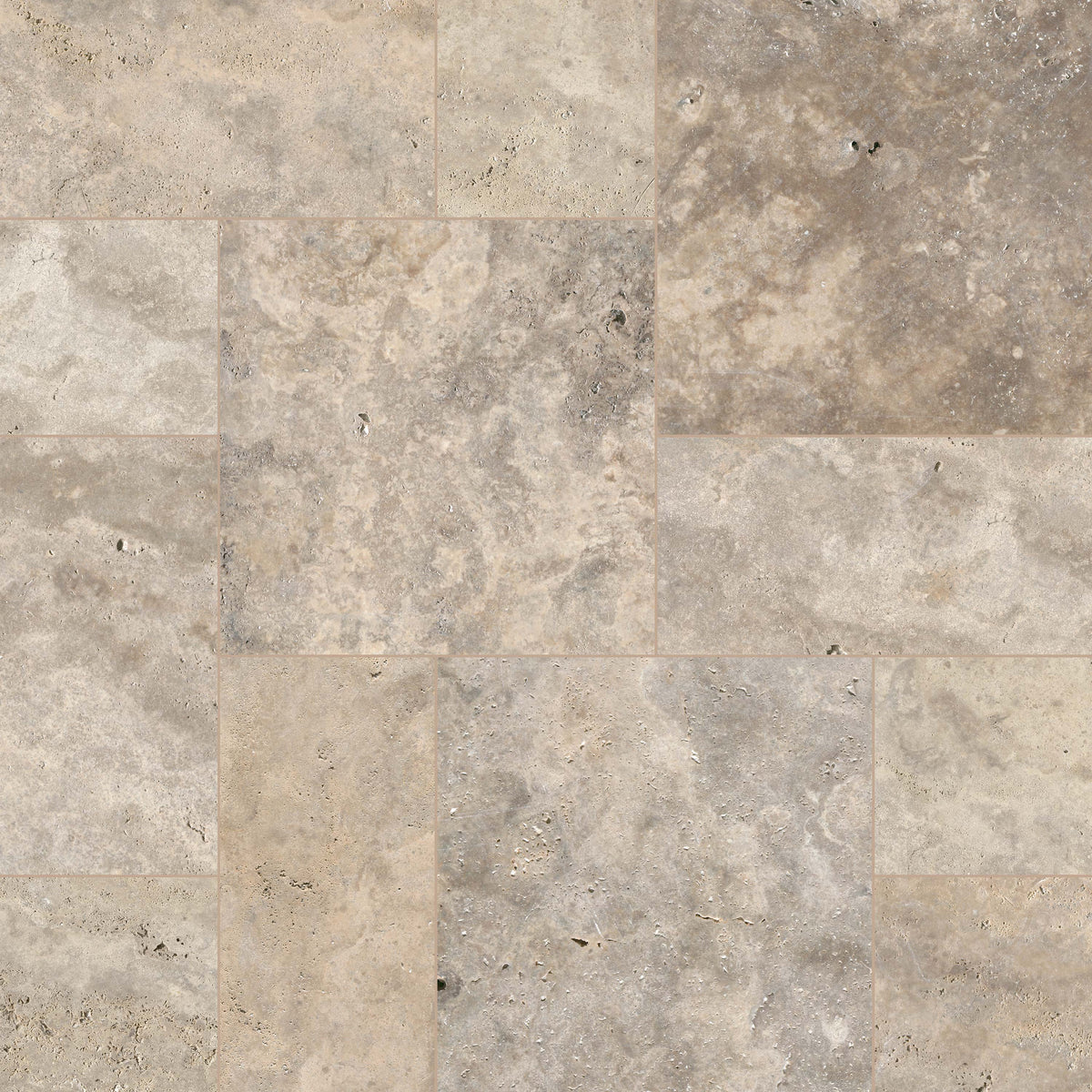 Silver Travertine Natural Stone Paver - product detail (representative)