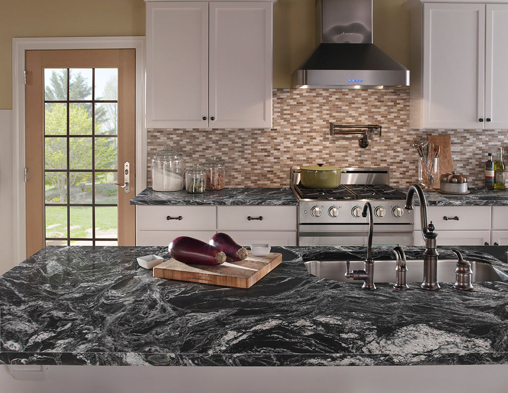 Silver Waves Granite Slab — room scene