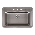 Single Bowl 3322 18-Gauge Stainless-Steel Overmount Sink — clean product view