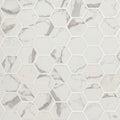 Statuario Celano 2-inch Hexagon 6mm Recycled-Glass Mosaic — clean product view