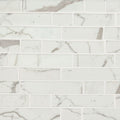 Statuario Celano Interlocking 6mm Recycled-Glass Mosaic — clean product view