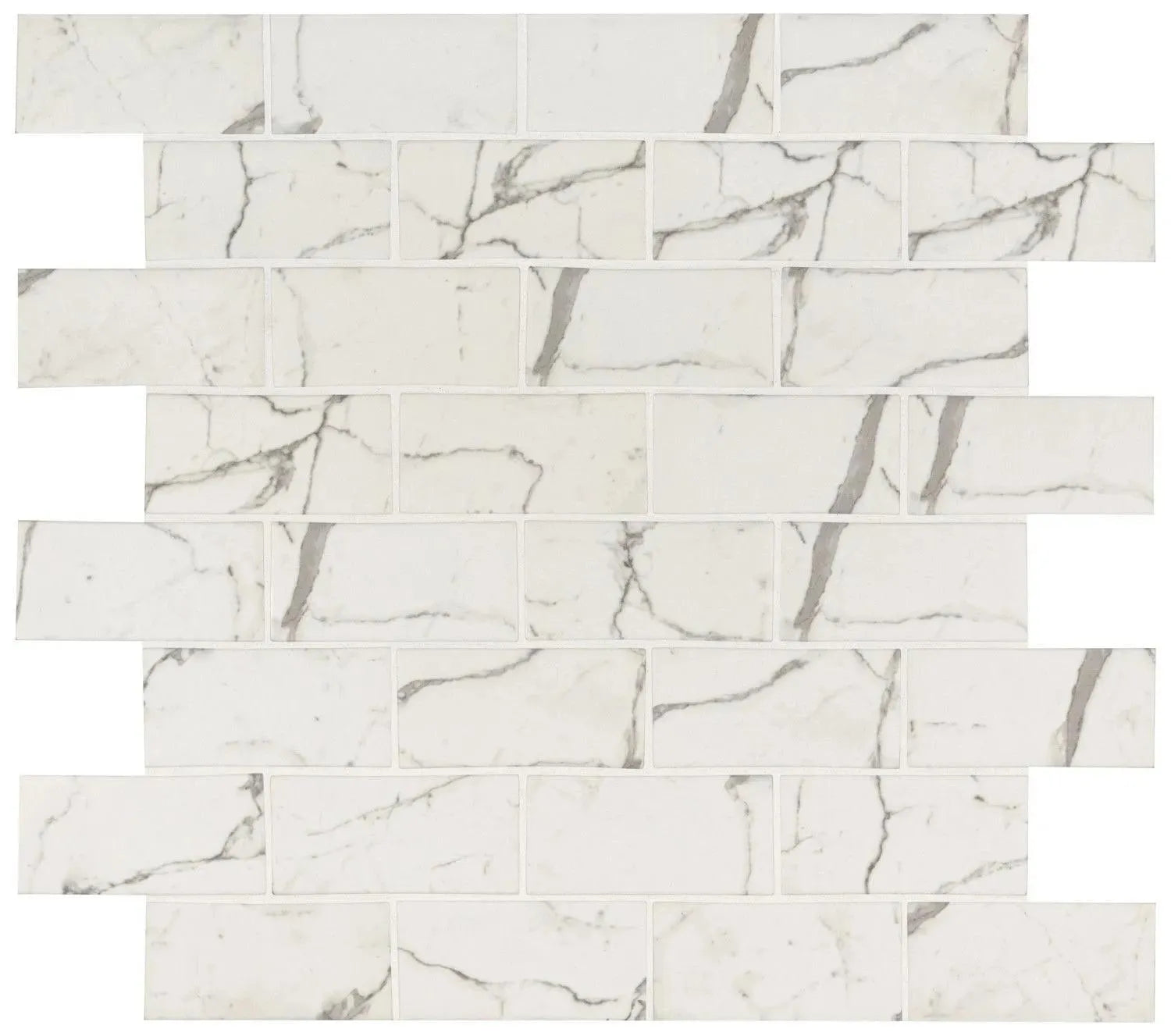 Statuario Celano 3x6 8mm Recycled-Glass Mosaic — clean product view