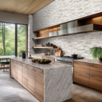 Steel Grey Granite Slab — room scene