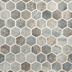 Stonella 2-inch Hexagon 6mm Recycled-Glass Mosaic — clean product view