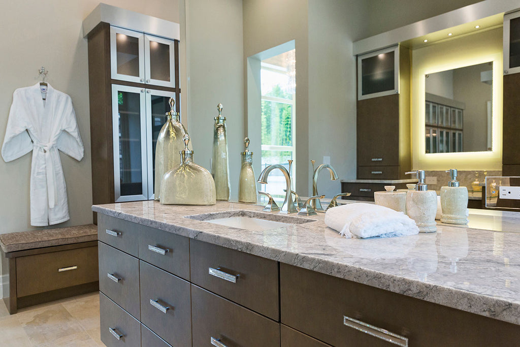 Sunset Canyon countertop room inspiration; installation shown is illustrative