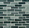Midnight Blue Ombre 6mm Glass Subway Mosaic — clean product view