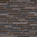 Titan Interlocking 8mm Stone-Glass Mosaic product view