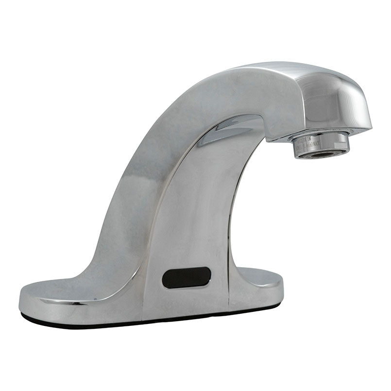 Touchless 4-inch Centerset Bathroom Faucet 421 Chrome — installed room view — color Chrome