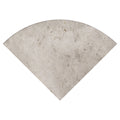Tundra Gray 9-inch Polished Marble Corner Shelf — clean product view — color Tundra Gray Radius Corner Shelf