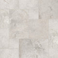 Tundra Gray Polished Marble Tile — close-up texture view — color Gray and white
