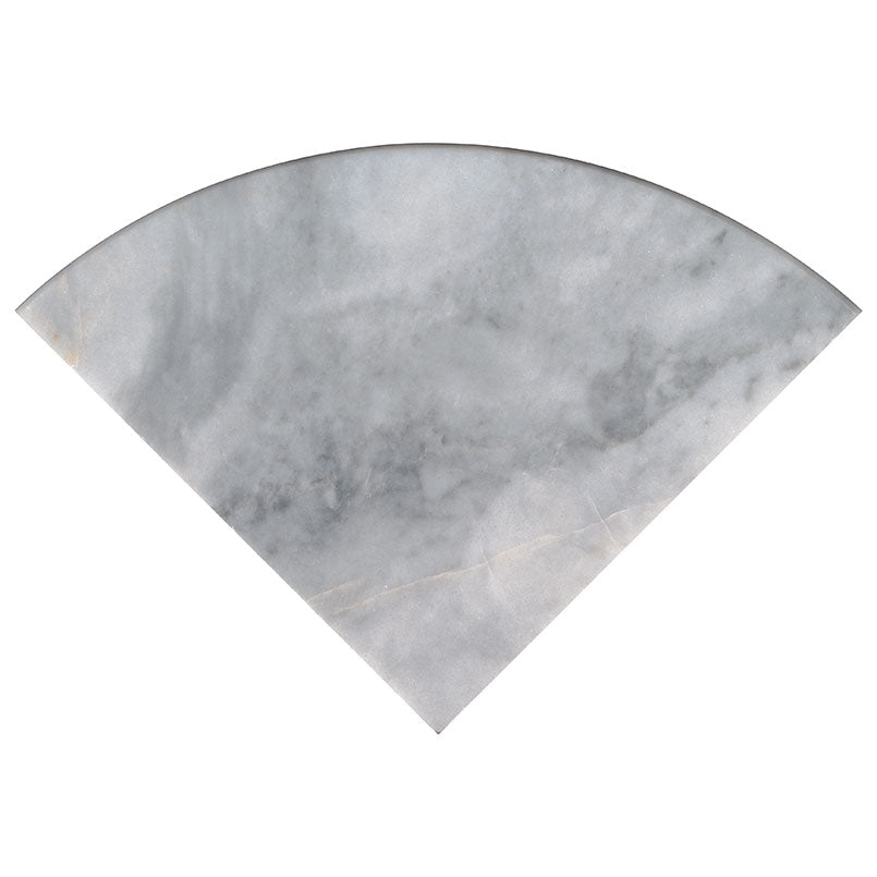 Turkish Carrara 18-inch Polished Marble Shower Seat — clean product view