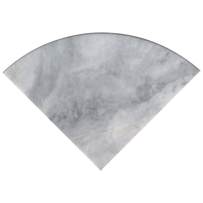 Turkish Carrara 9-inch Polished Marble Corner Shelf — clean product view