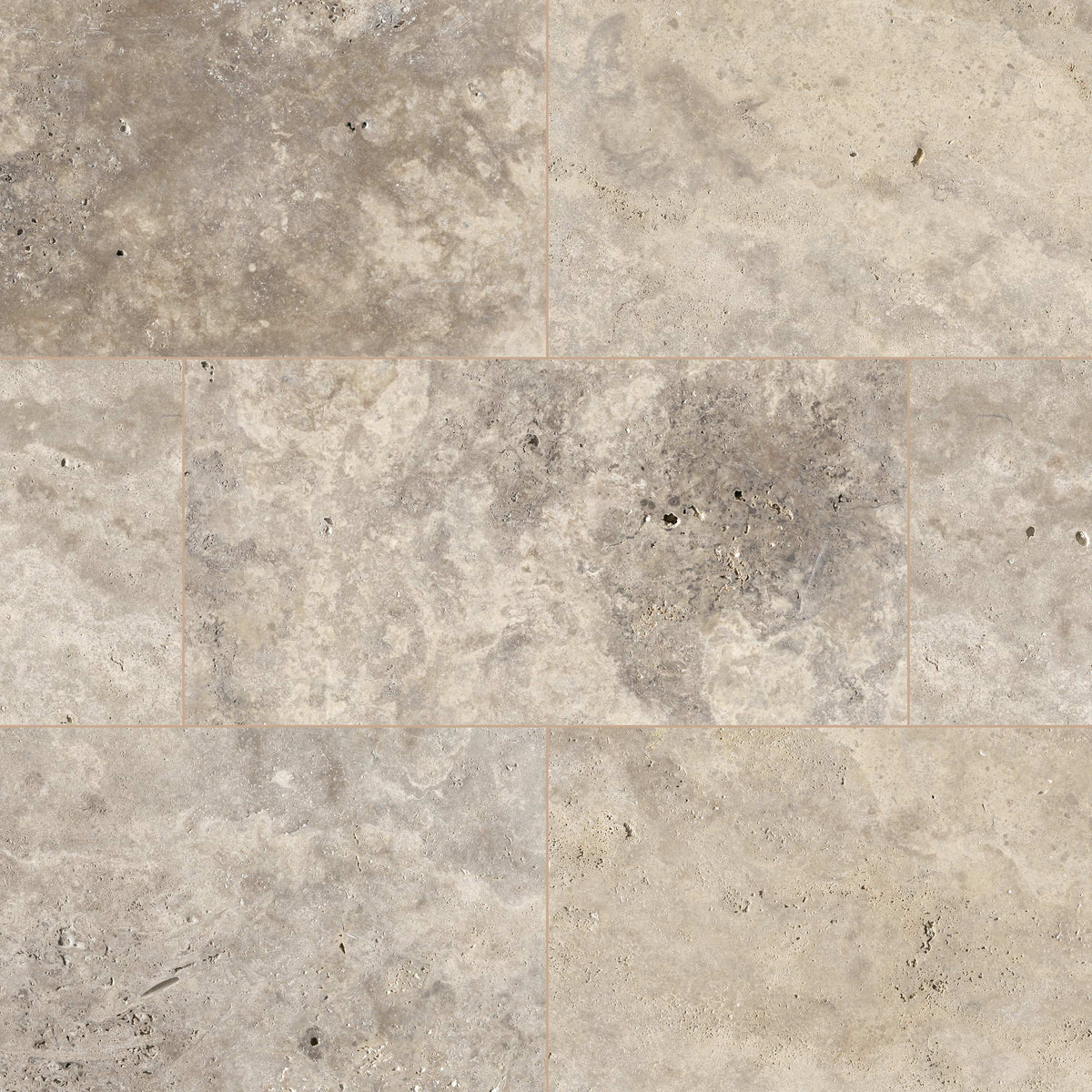 Silver Travertine Natural Stone Paver - product detail (representative)