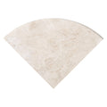 Tuscany Ivory 9-inch Polished Travertine Corner Shelf — clean product view — color Tuscany Ivory Radius Corner Shelf