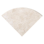 Tuscany Ivory 9-inch Polished Travertine Corner Shelf — clean product view — color Tuscany Ivory Radius Corner Shelf