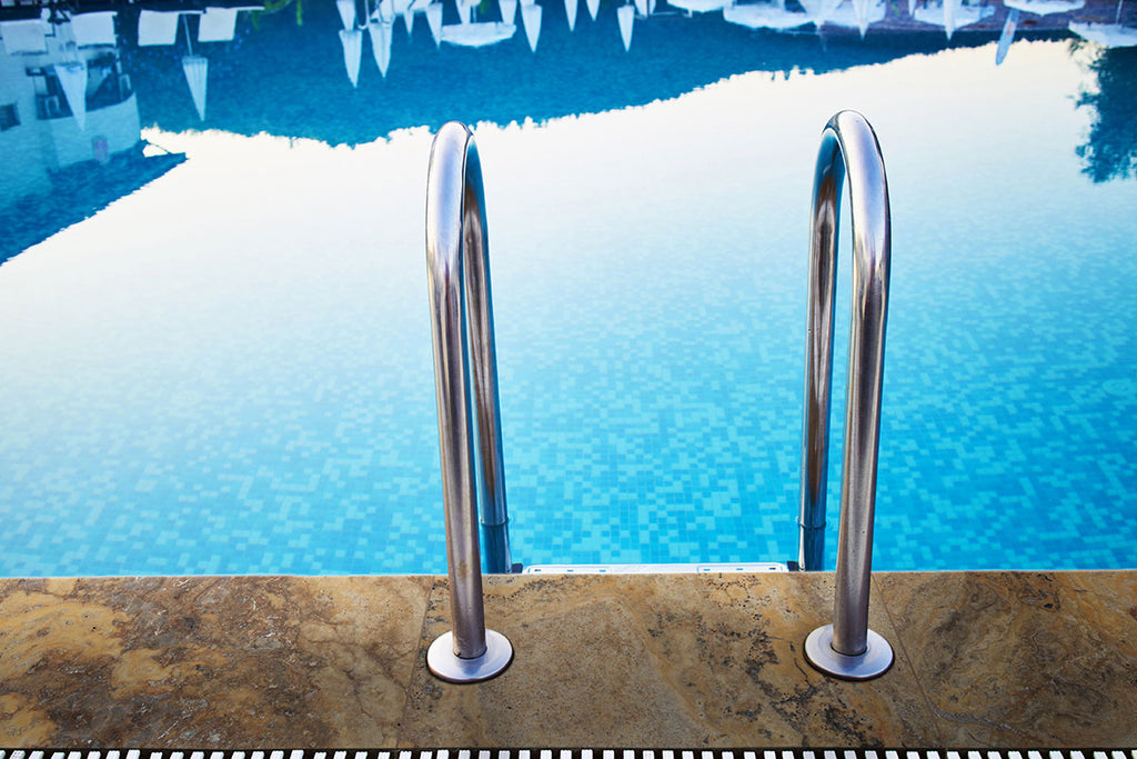 Tuscany Scabas Natural Stone Pool Coping - installed example (representative)