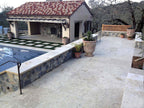 Tuscany Walnut Natural Stone Paver - installed example (representative)