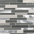 Urban Loft Interlocking 4mm Glass-Stone-Metal Mosaic — clean product view