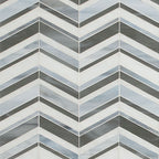 Urban Wave Lapis 3mm Glass Mosaic — clean product view
