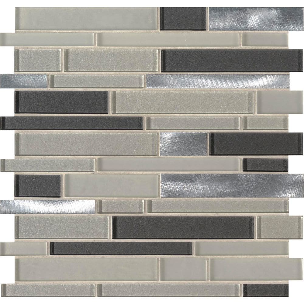 Urbanka Interlocking 6mm Glass-Metal Mosaic — clean product view