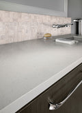 Veneto 2x2 Porcelain Mosaic — installed room view — color Gray