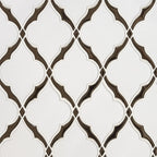 Victorian Light Arabesque 8mm Glossy Ceramic Mosaic — clean product view