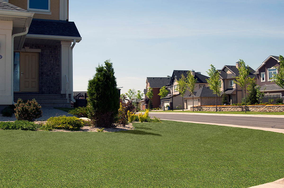 Viridian Green Artificial Turf - installed example (representative)
