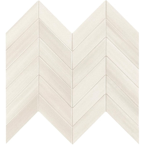 Watercolor Chevron Matte Porcelain Mosaic product view