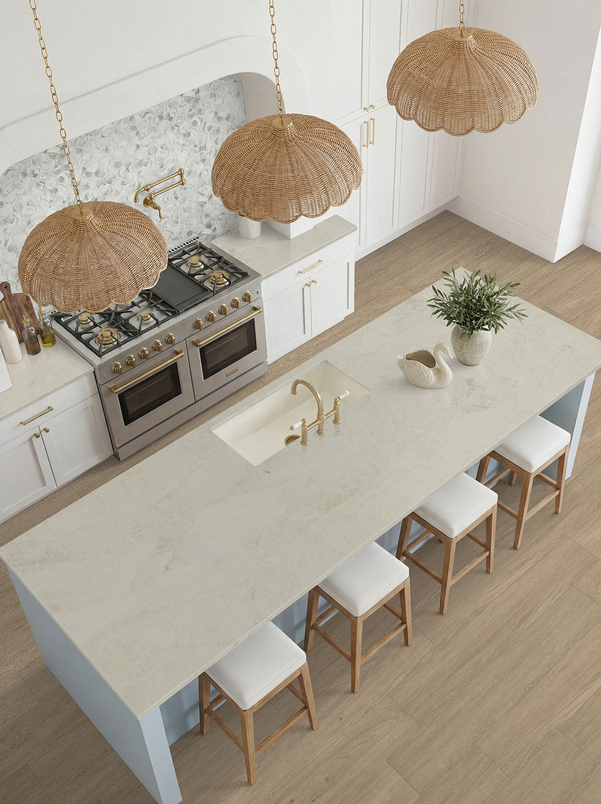 Wayne Parc 9x60 Waterproof WPC Luxury Vinyl Plank — installed room view — color Andaz