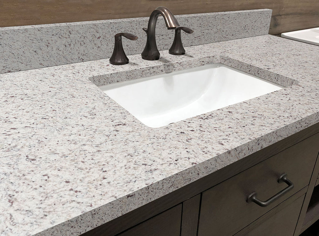 White Ornamental Granite Slab — room scene