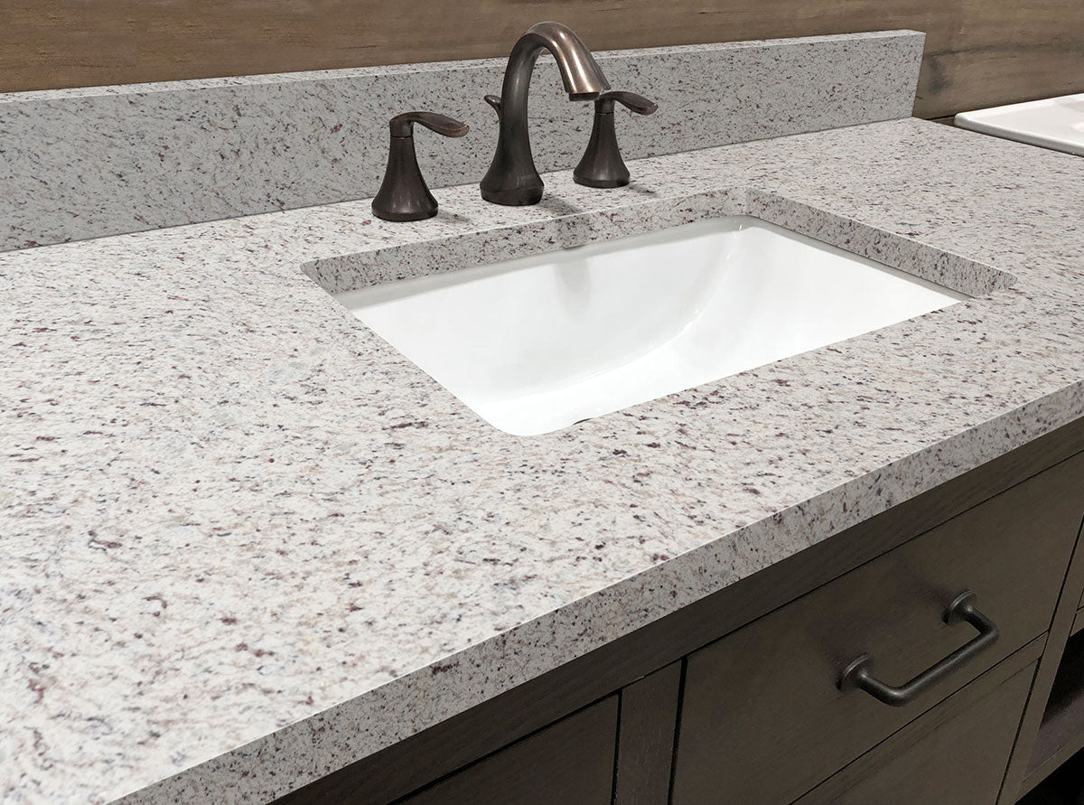 White Ornamental Granite Slab — room scene