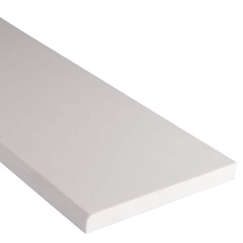 White Single-Beveled Engineered-Marble Threshold product view