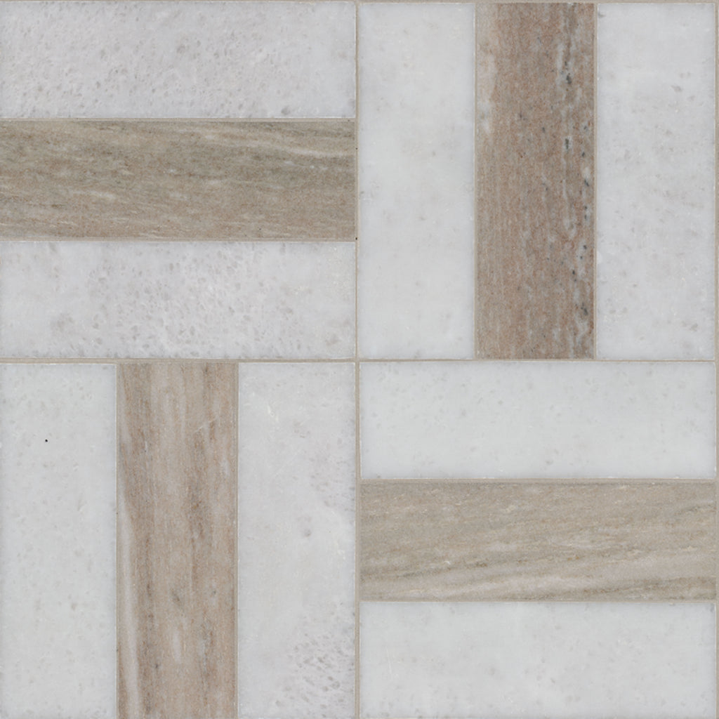 Winslow Weave Polished Marble Mosaic — clean product view