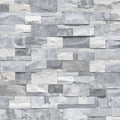 Alaska Gray XL Rockmount panel — split-face marble