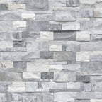Alaska Gray XL Rockmount panel — split-face marble