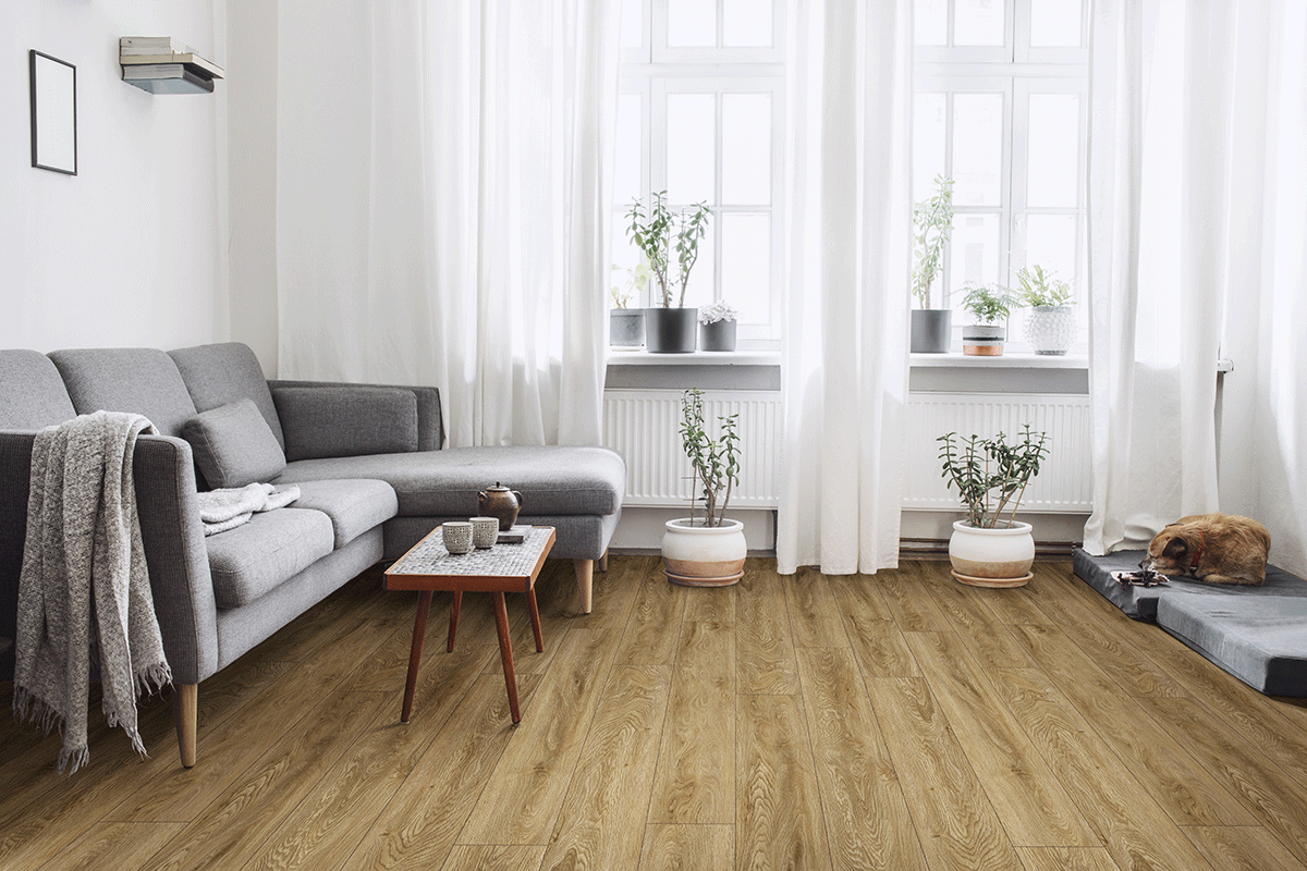 XL Ashton 9x60 Waterproof Rigid-Core Luxury Vinyl Plank installed room scene
