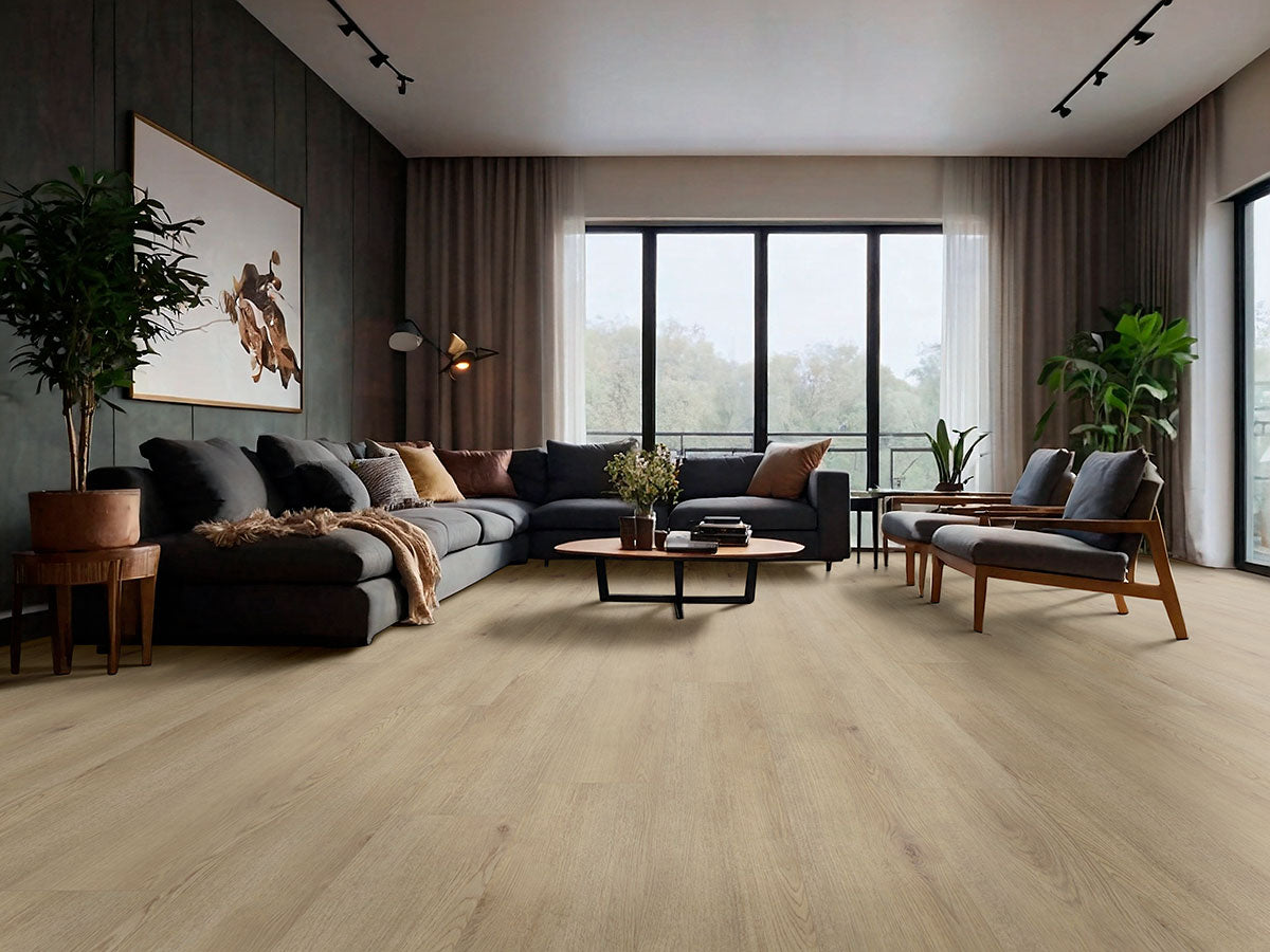 XL Cyrus 9x60 Waterproof Rigid-Core Luxury Vinyl Plank — installed room view