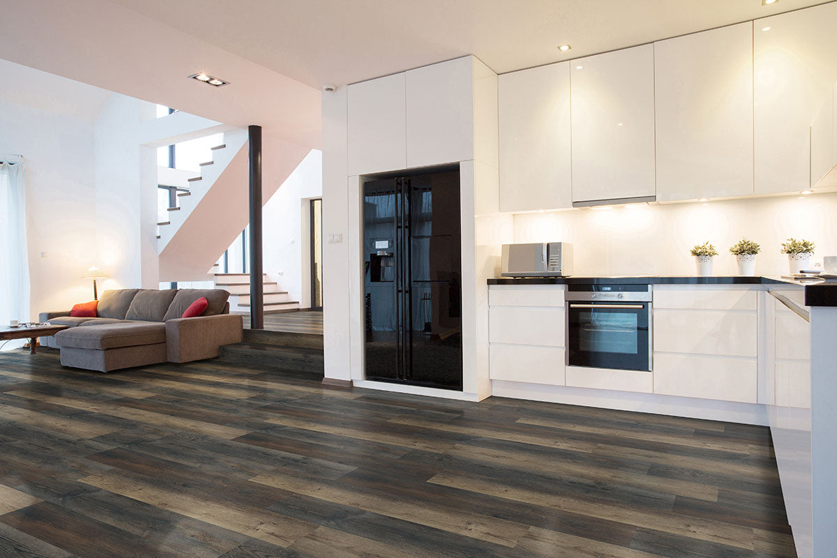 Prescott 7x48 6.5mm 20MIL Waterproof Rigid-Core LVP — installed room view — color Stable