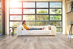 XL Cyrus Whitfield Gray, supplier room scene showing flooring (VTRXLWHTG9X60-5MM-12MIL)
