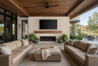 Laguna Blonde XL Rockmount Stacked Stone Panel - installed example (representative)