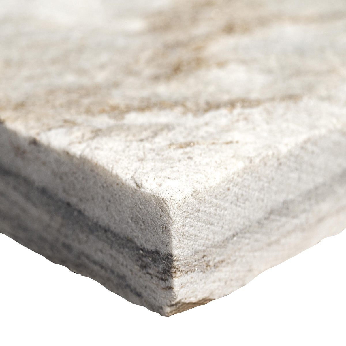 Royal White XL Rockmount panel — stone edge close-up (LPNLQROYWHI924)