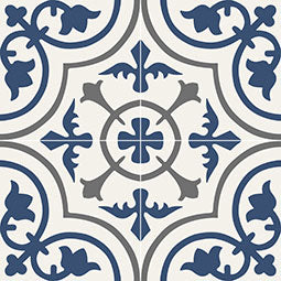 Kenzzi 8x8 Matte Encaustic-Look Porcelain Tile — clean product view — color Zanzibar
