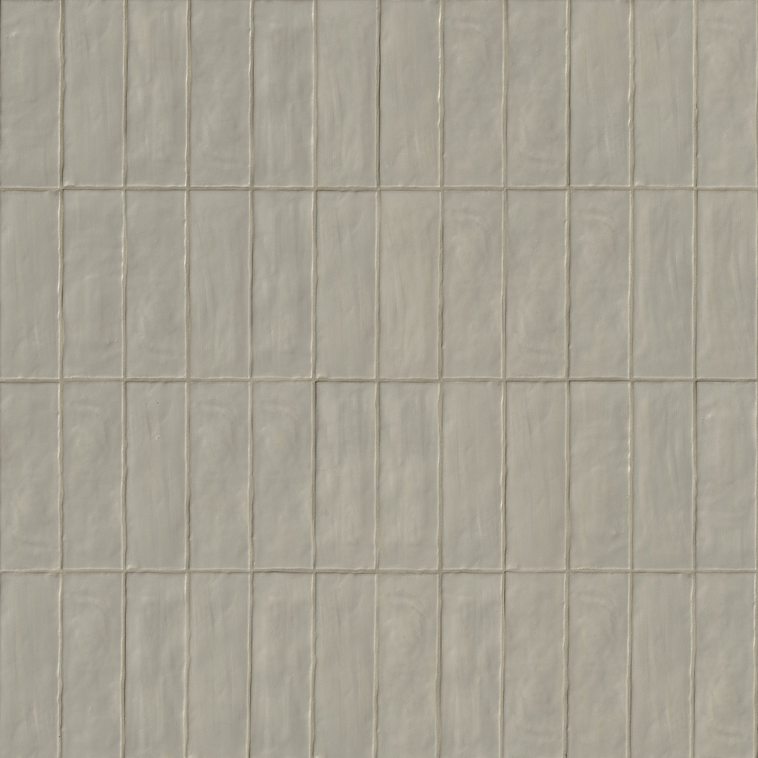 Zest Zellige-Look Satin Ceramic Wall Tile — close-up texture view — color Aloe, size 2.5x8