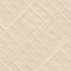 Zest Zellige-Look Satin Ceramic Wall Tile — isometric scale view — color Sand, size 2.5x8